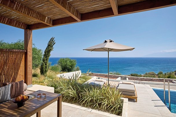 KOIA All-Suite Wellbeing Resort - Wohnbeispiel Suite Privatpool (Zimmercodierung W1R)
