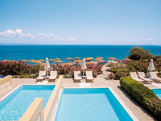 Grecotel LUX ME Kos - Wohnbeispiel Bungalow Meerblick erste Reihe Privat-Pool (Zimmercodierung BBR)