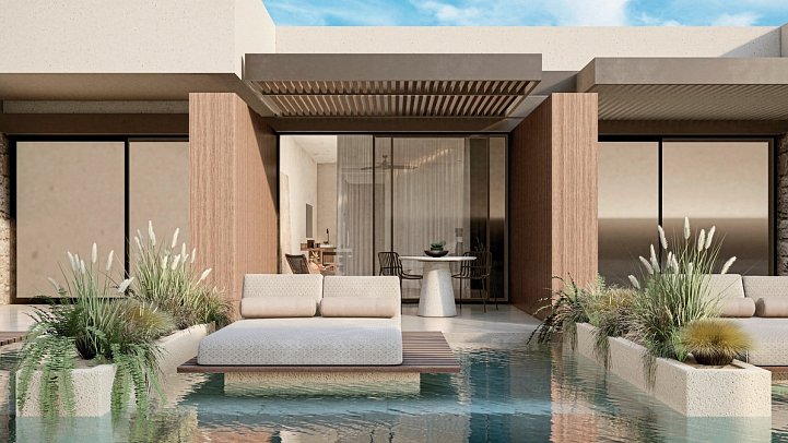 Mosay Kos All Suite Hotel - Wohnbeispiel Suite Premium Swim-Up (Zimmercodierung WMQ)