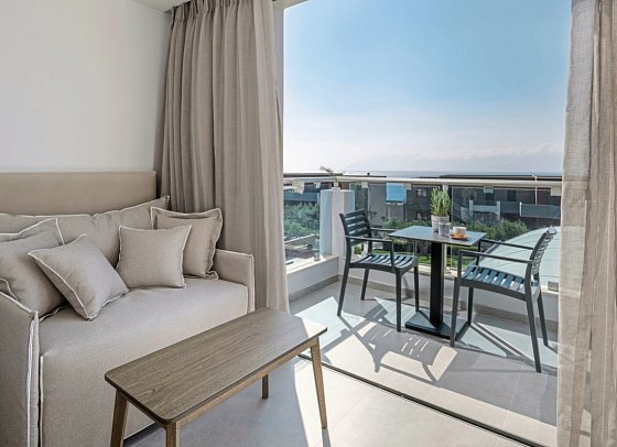 Michelangelo Resort & Spa - Wohnbeispiel Doppelzimmer seitl. Meerblick (Zimmercodierung D1N)