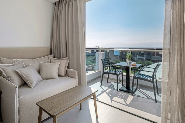 Michelangelo Resort & Spa - Wohnbeispiel Doppelzimmer seitl. Meerblick (Zimmercodierung D1N)