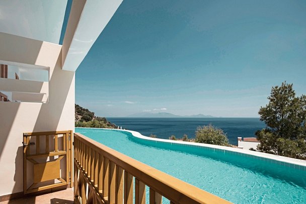 Mitsis Family Village - Wohnbeipiel Familienzimmer Superior Gemeinschaftspool (Zimmercodierung FS3)