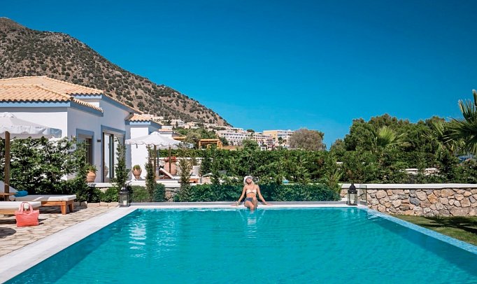 Mitsis Selection Blue Domes - Wohnbeispiel Villa Privatpool (Zimmercodierung VBR)