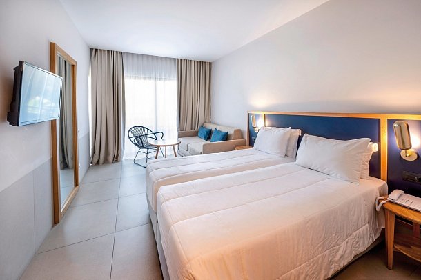 Smy Kos Beach & Splash - Wohnbeispiel Doppelzimmer Gartenblick (Zimmercodierungen D1G & ECG)