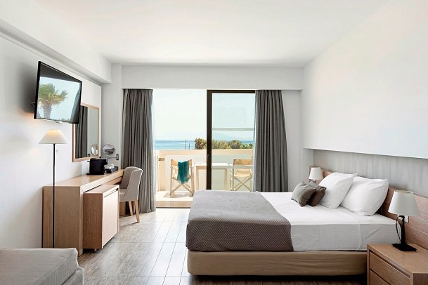 Akti Palace - Wohnbeispiel Doppelzimmer Meerblick (Zimmercodierung D1M)