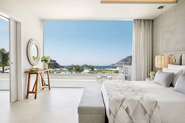 Ikos Aria - Wohnbeispiel Bungalow Deluxe Suite 1 Schlafzimmer Meerblick (Zimmercodierung BDM)