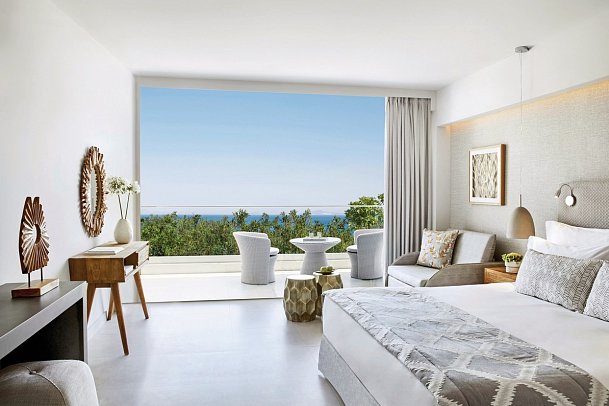 Ikos Aria - Wohnbeispiel Doppelzimmer Bestpreis seitlicher Meerblick (Zimmercodierung DPN)