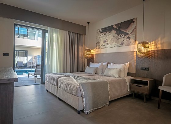 Cosmopolitan Kos - Wohnbeispiel Juniorsuite (Zimmercodierung J1D)