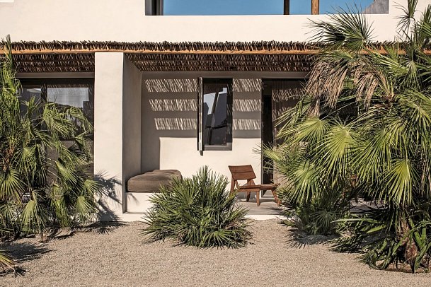 OKU Kos - Wohnbeispiel Doppelzimmer Gartenblick (Zimmercodierung DBG)