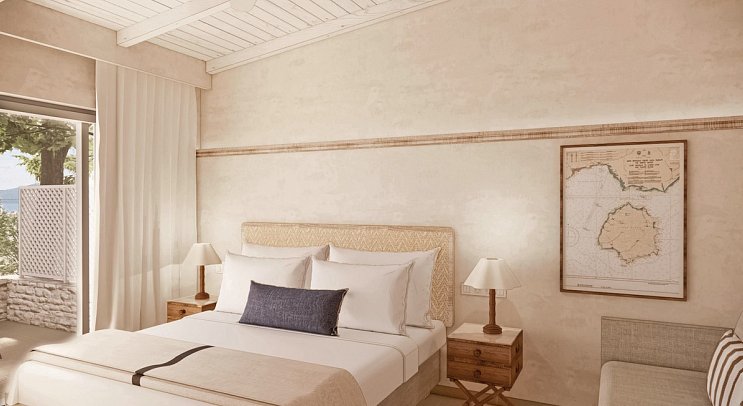 Makryammos Bungalows - Wohnbeispiel Doppelzimmer Deluxe (Zimmercodierung DD1)