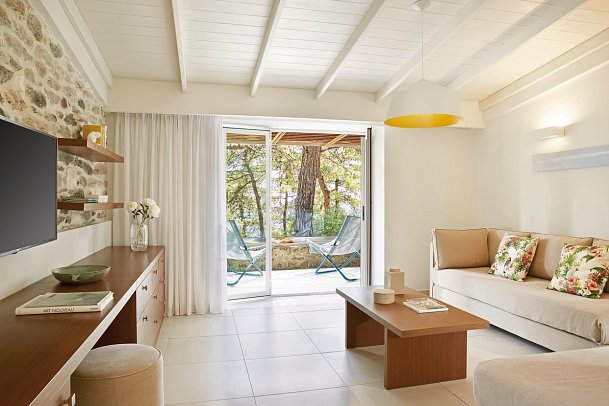 Makryammos Bungalows - Wohnbeispiel Juniorsuite (Zimmercodierung JB1)