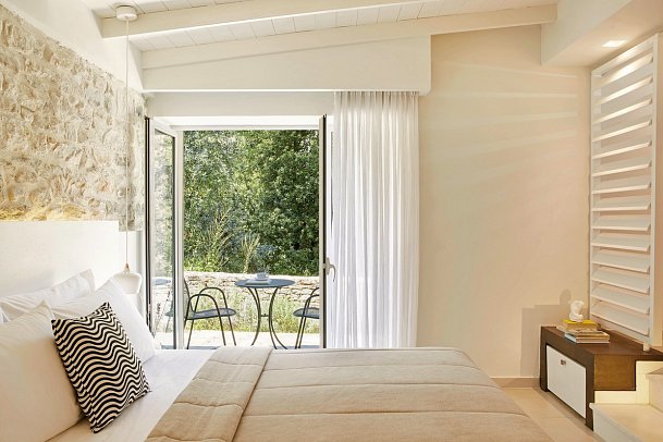 Makryammos Bungalows - Wohnbeispiel Juniorsuite (Zimmercodierung JB1)