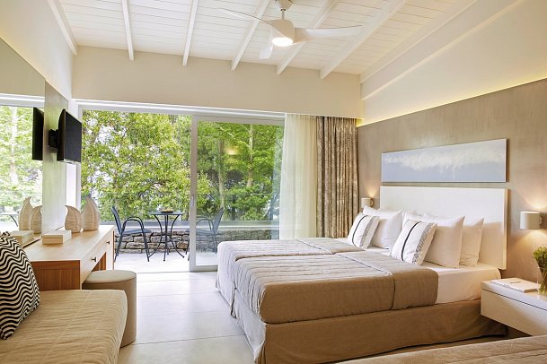 Makryammos Bungalows - Wohnbeispiel Doppelzimmer Landblick Hillside (Zimmercodierung DBL)