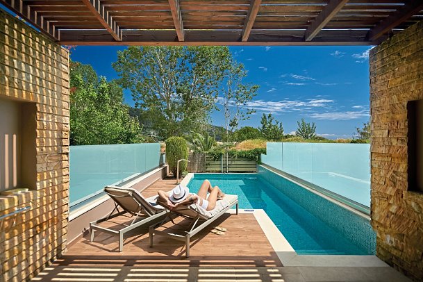 Alexandra Golden Boutique Hotel - Wohnbsp. Maisonette Meerbl. Privatpool (Zimmercodierung MBR)