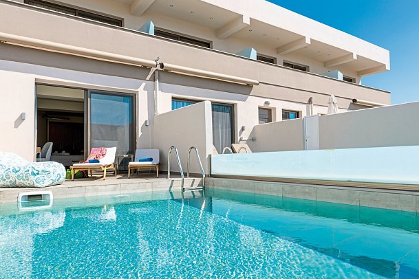 Alea Hotel & Suites - Wohnbeispiel Juniorsuite Prestige Privatpool (Zimmercodierung JOR)