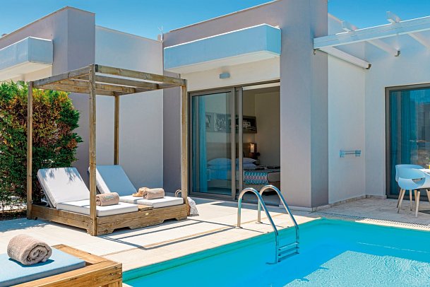 Alea Hotel & Suites - Wohnbeispiel Luxury Suite Private Pool (Zimmercodierung WU1)