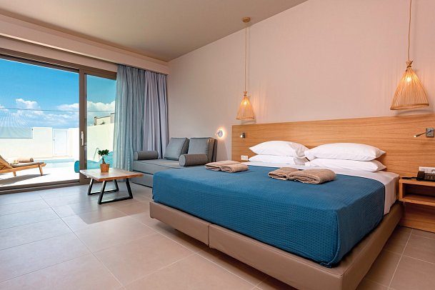 Alea Hotel & Suites - Wohnbeispiel Juniorsuite Prestige Privatpool (Zimmercodierung JOR)