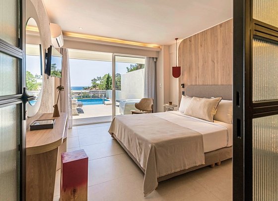 Blue Dream Palace - Wohnbeispiel Senior Suite Privatpool Meerblick (Zimmercodierung W1R)