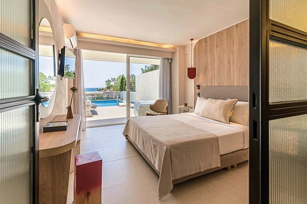 Blue Dream Palace - Wohnbeispiel Senior Suite Privatpool Meerblick (Zimmercodierung W1R)