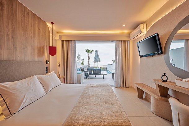 Blue Dream Palace - Wohnbeispiel Senior Suite Privatpool Meerblick (Zimmercodierung W1R)