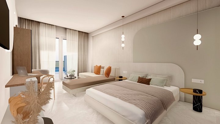 Blue Dream Palace - Wohnbeispiel Juniorsuite Deluxe Privatpool Meerblick (Zimmercodierung J1R)