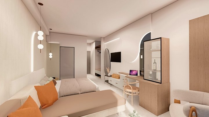 Blue Dream Palace - Wohnbeispiel Juniorsuite Deluxe Privatpool Meerblick (Zimmercodierung J1R)