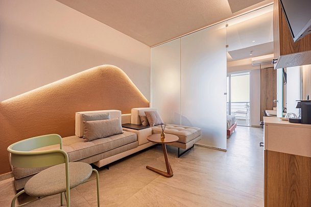 Blue Dream Palace - Wohnbeispiel Juniorsuite Meerblick (Zimmercodierung J1M)