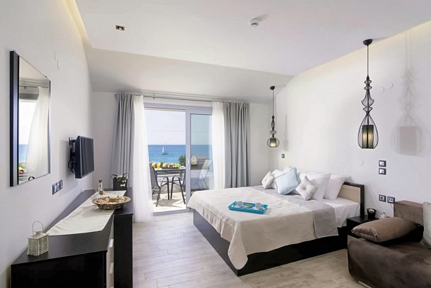 The Dome Luxury Hotel - Wohnbeispiel Doppelzimmer Meerblick (Zimmercodierung D1M)