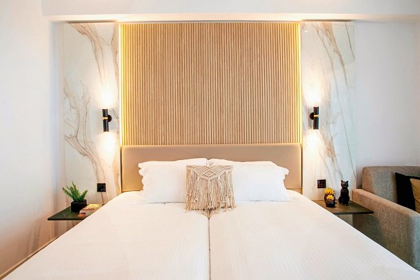 Cavo Maris Beach - Wohnbeispiel Doppelzimmer Superior (Zimmercodierungen DSL, DSN & DSM)