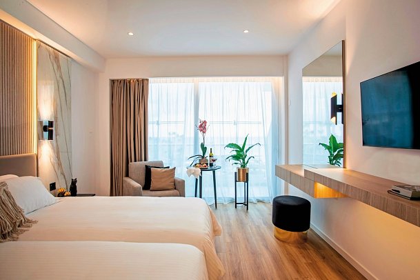 Cavo Maris Beach - Wohnbeispiel Doppelzimmer Superior (Zimmercodierungen DSL, DSN & DSM)