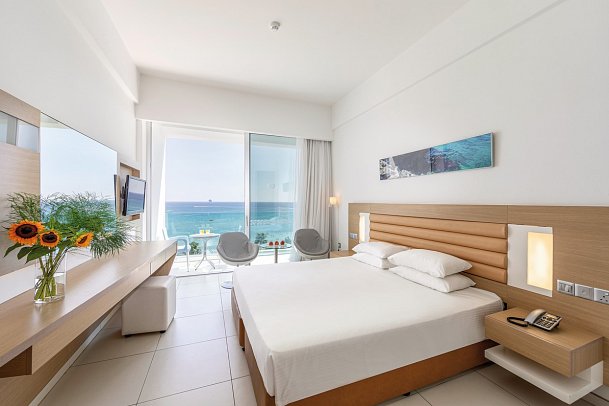 Vrissaki Beach Hotel - Wohnbeispiel Doppelzimmer Meerblick (Zimmercodierung DBM)