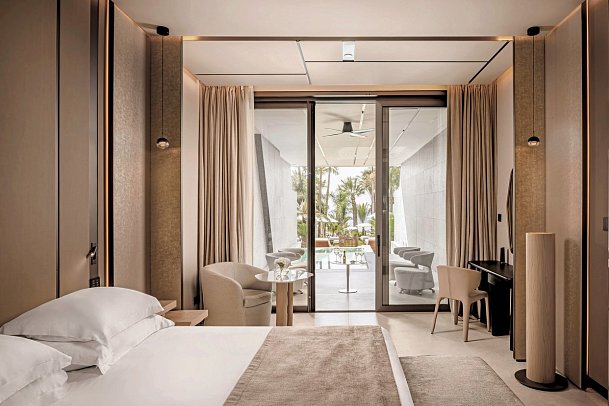 Amathus Beach Limassol - Wohnbeispiel Juniorsuite Privatpool Erdgeschoss (Zimmercodierung J2R)