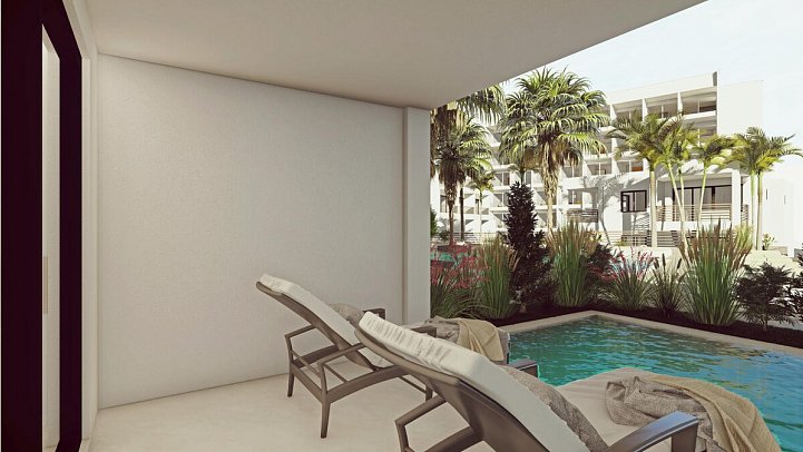 Atlantica Sancta Napa - Wohnbeispiel Double Room Deluxe Swim Up Adults Only (Zimmercodierung DDQ)