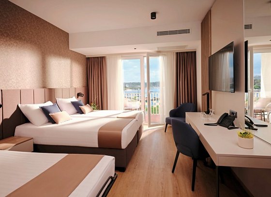 Hotel Riviera - Wohnbeispiel Familienzimmer Meerblick (Zimmercodierung FBM)