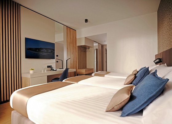 Hotel Riviera - Wohnbeispiel Dreibettzimmer (Zimmercodierung TB1)