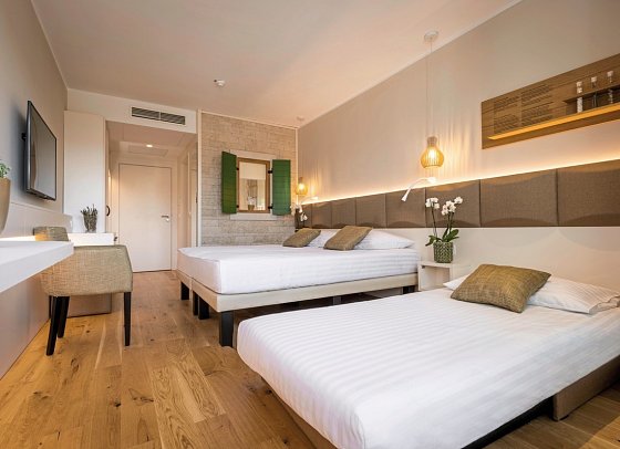 Histrion - Wohnbeispiel Doppelzimmer Superior Hafenblick mit Zustellbett (Zimmercodierung DS1)