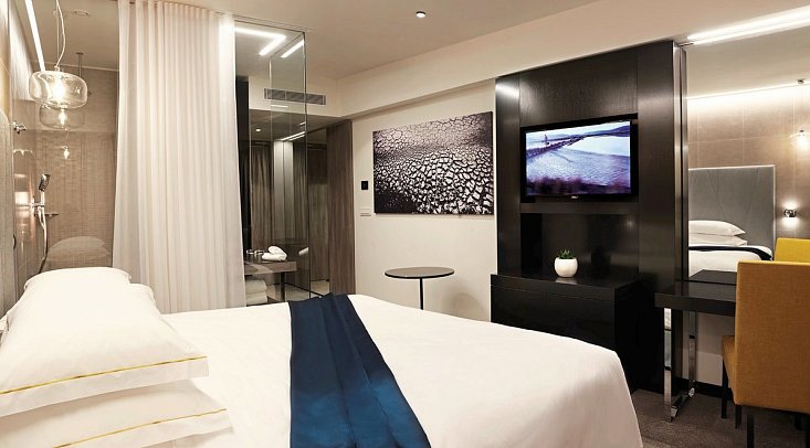 Slovenija - Wohnbeispiel Doppelzimmer seitl. Meerblick (Zimmercodierungen DBN & DCN)