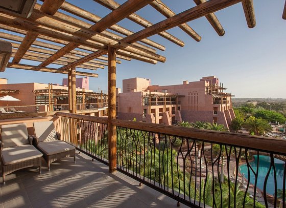 Lopesan Baobab Resort - Beispiel Balkon Juniorsuite (Zimmercodierung JB1)