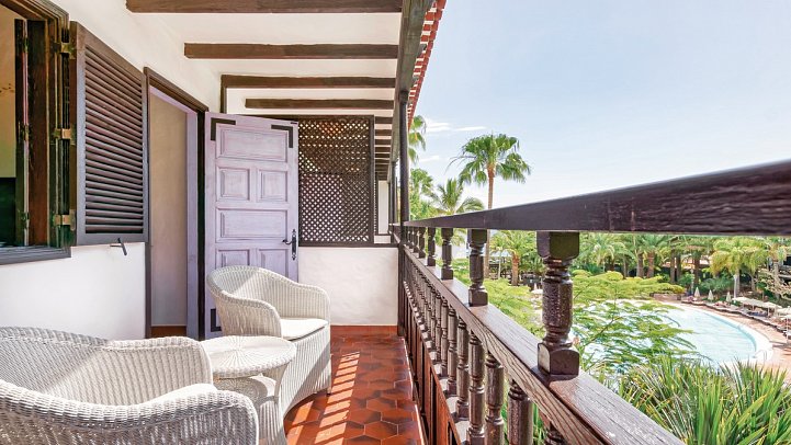 Parque Tropical - Beispiel Balkon Doppelzimmer (Zimmercodierungen DB1 & DC1)