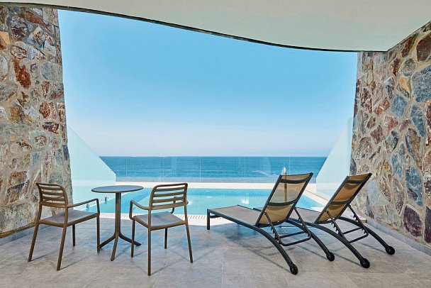 Gloria Palace Amadores Thalasso & Hotel - Wohnbeispiel Doppelzimmer Premium Meerblick (Zimmercodierung DMM)