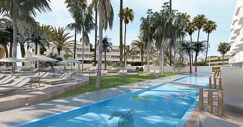 Abora Catarina by Lopesan Hotels - Wohnbeispiel Terrasse Familienpool (Zimmercodierung FB2)