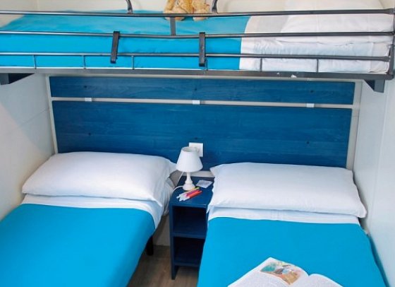Lido di Sesto Camping (by Happy Camp) - Wohnbeispiel Mobilheim Happy Easy (Zimmercodierung CG1)