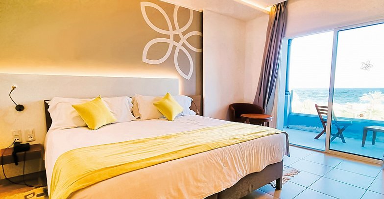 Sentido Marillia Resort & Spa - Wohnbeispiel Doppelzimmer Meerblick (Zimmercodierungen DBM & DCM)