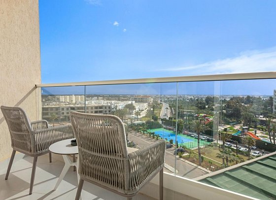 Hilton Skanes Monastir Beach Resort - Wohnbeispiel Doppelzimmer Poolblick (Zimmercodierungen D6G & DCG)