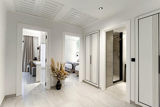 Calimera El Borj - Wohnbeispiel Familienunterbringung Gartenblick 2 Schlafzimmer 2 Badezimmer (Zimmercodierung F2G)