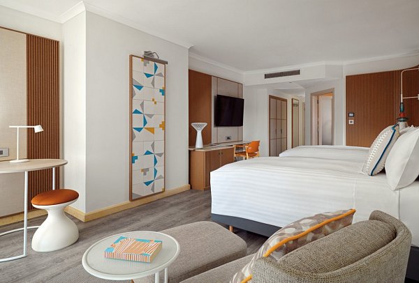 Malta Marriott Resort & Spa - Wohnbeispiel Doppelzimmer Deluxe (Zimmercodierungen DDM & DDP)