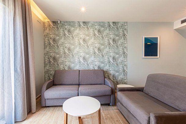 Pergola Hotel & Spa - Wohnbeispiel Appartement 1 Schlafzimmer (Zimmercodierungen ABL & ABM)