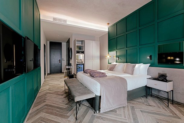 The Embassy Valletta Hotel - Wohnbeispiel Doppelzimmer Deluxe (Zimmercodierung DD1)