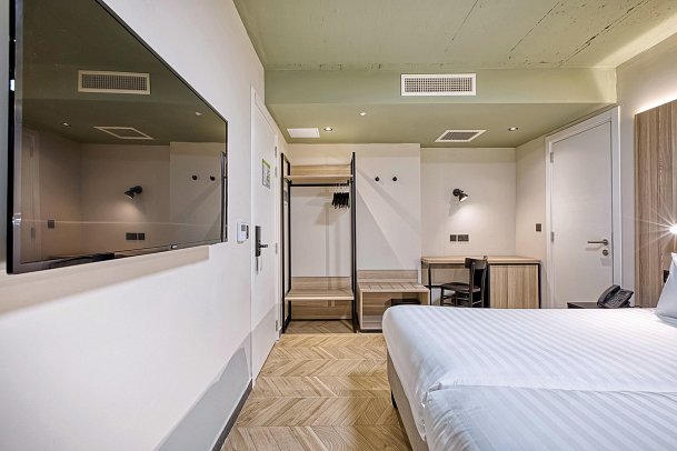 VITA Hotel & Rooftop - Wohnbeispiel Doppelzimmer Economy (Zimmercodierung DE1)