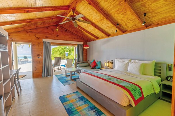 Meeru Maldives Resort Island - Wohnbeispiel Beach Villa (Zimmercodierung VB1)